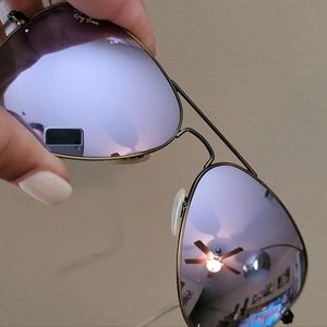 Ray-Ban aviator lilac mirror 58mm